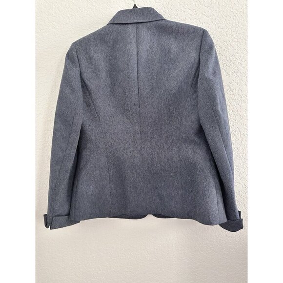 Le Suit Women's Blazer Jacket Size 4 Chambray Blue 3-Buttons Career Officewear‎ - Picture 4 of 9